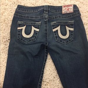 True religion jeans - slight flare. Size 28